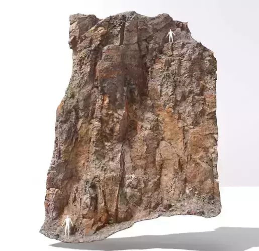 Cliff Large Scan 02 Low-poly 3D model