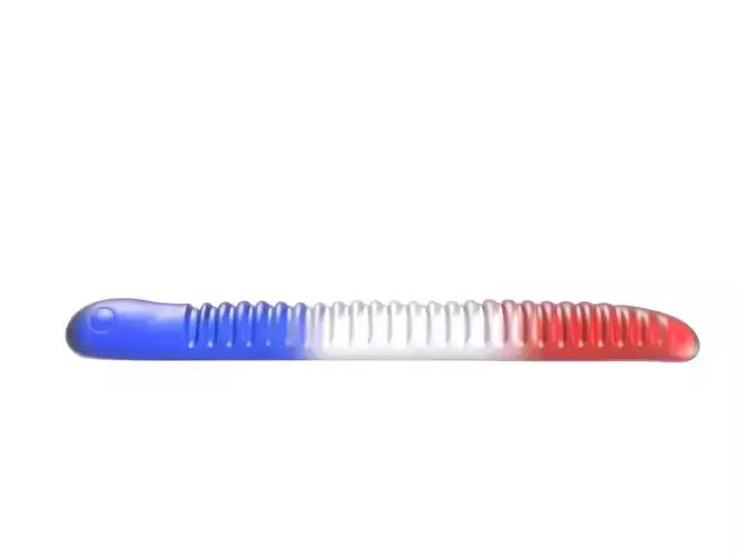 Snake gummy Low-poly 3D model