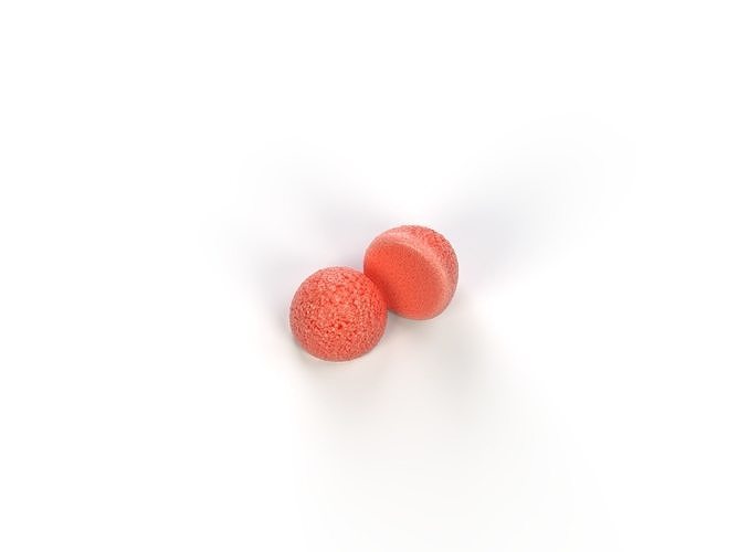 Strawberry fraise tagada Low-poly 3D model 4