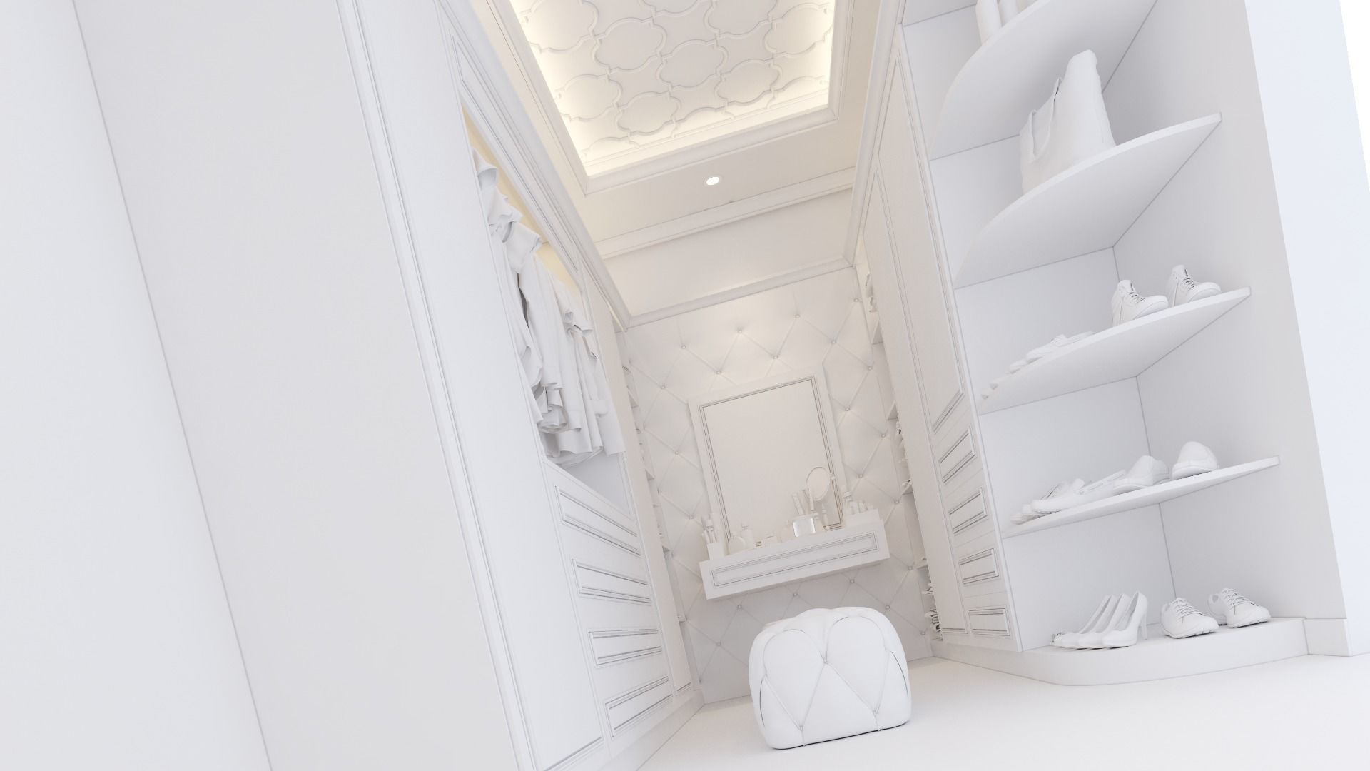 Dressing Room wardrobe clothes   3D model_12