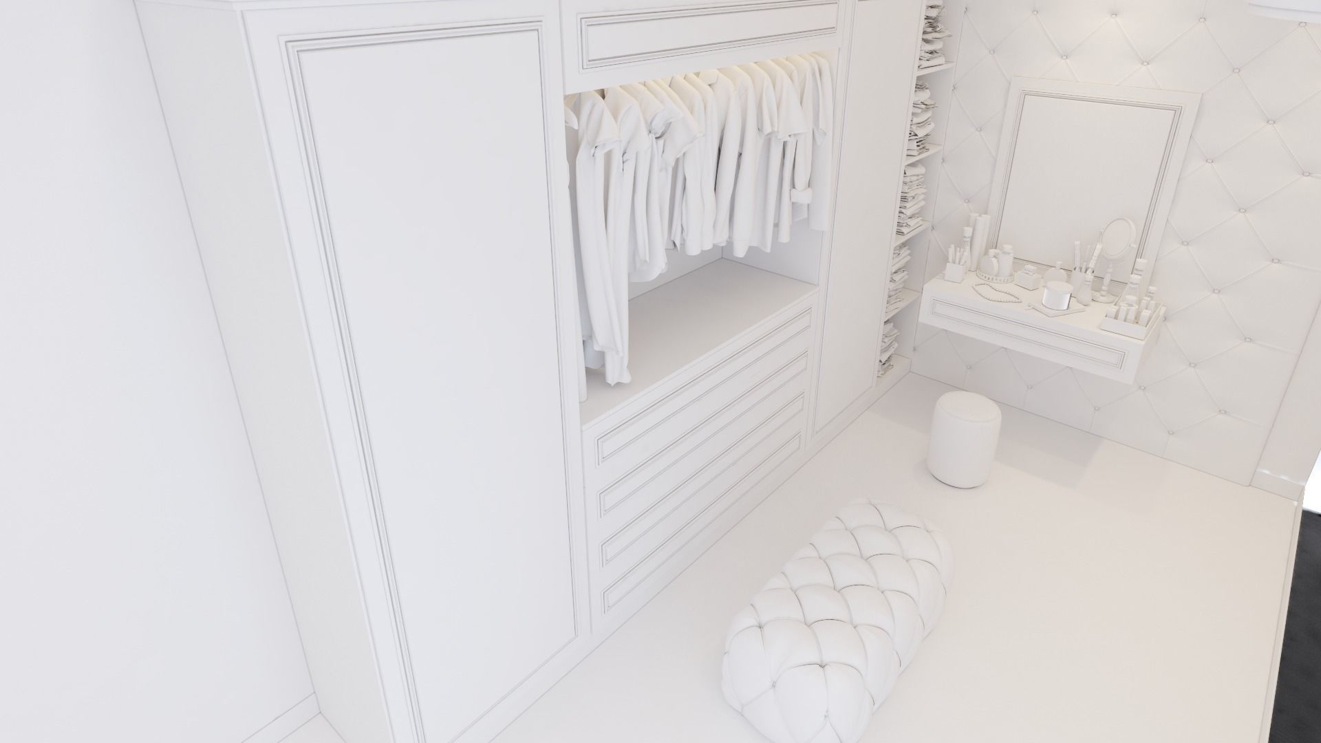 Dressing Room wardrobe clothes   3D model_11