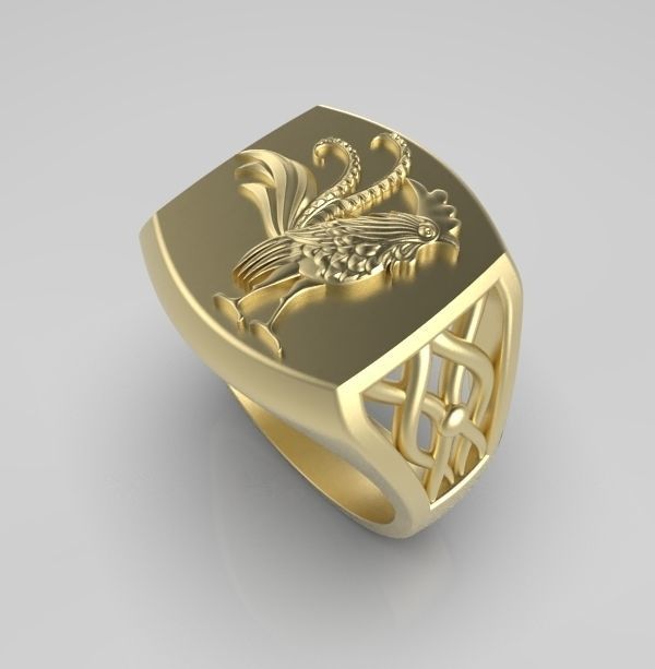 Chinese Zodiac Rooster 3D print model_9
