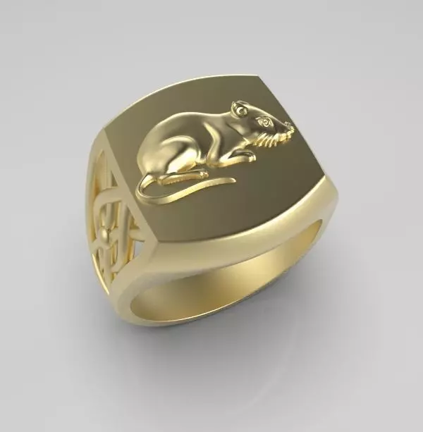 Chinese Zodiac Rat 3D print model_0