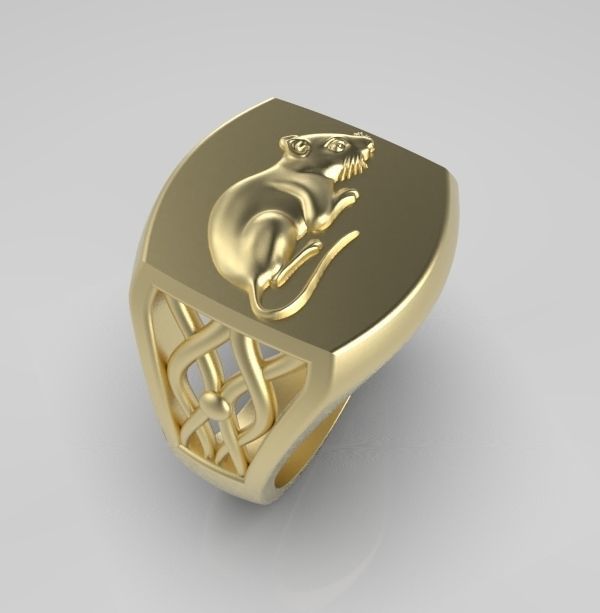 Chinese Zodiac Rat 3D print model_7