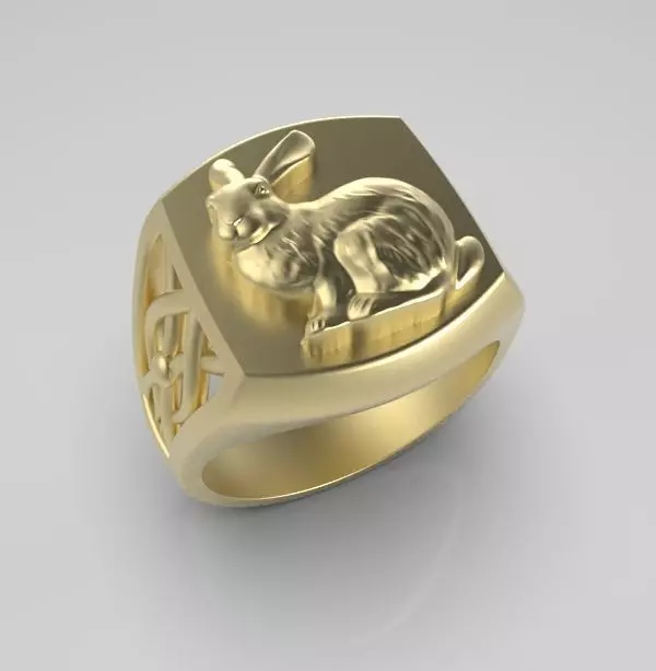 Chinese Zodiac Rabbit 3D print model_0