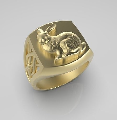 Chinese Zodiac Rabbit 3D print model