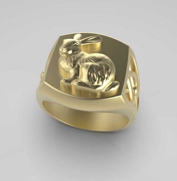 Chinese Zodiac Rabbit 3D print model_8