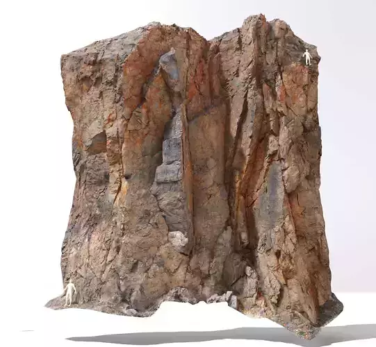 Cliff Large Scan 03 Low-poly 3D model