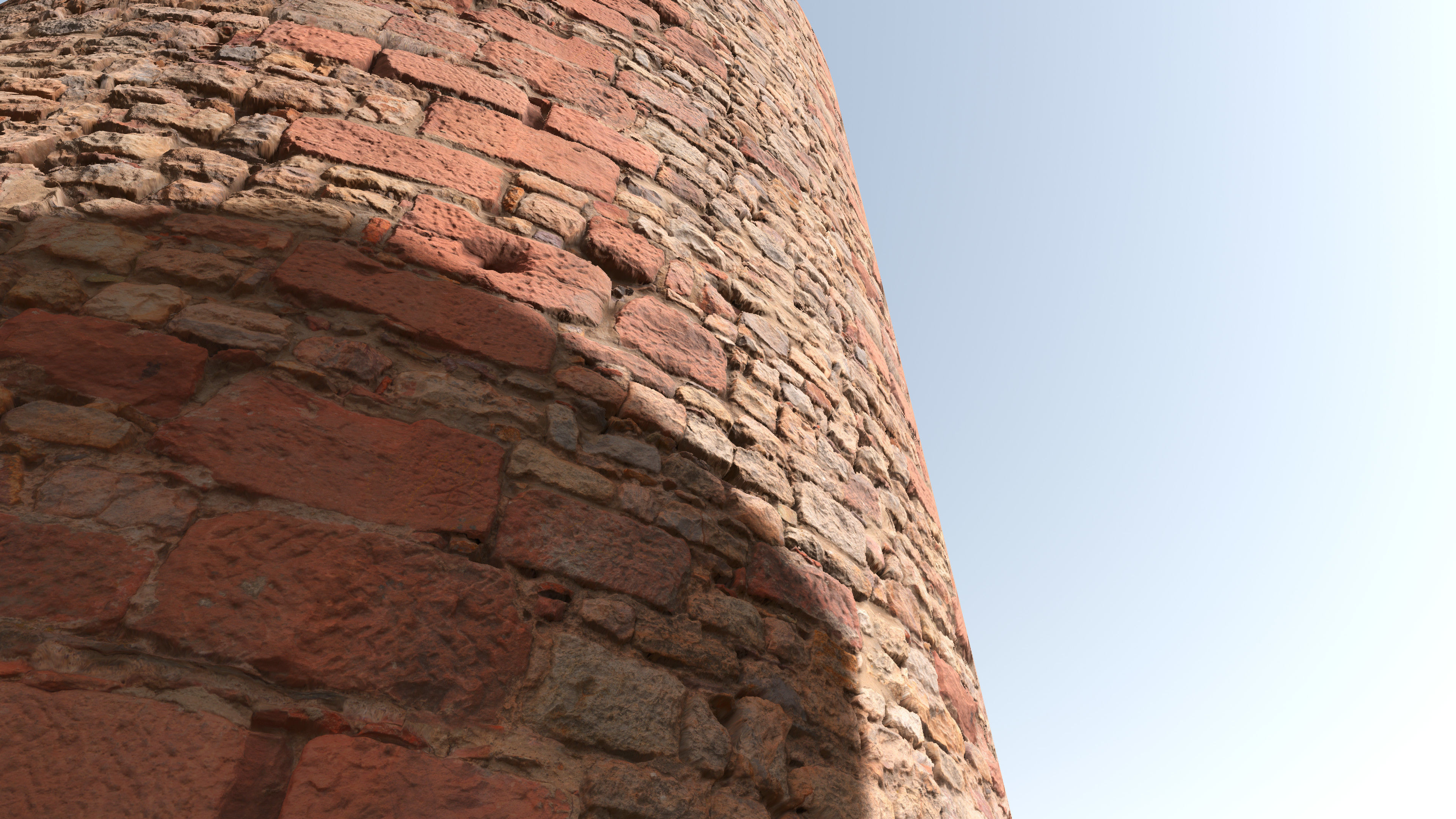 Medieval Wall Materials - High Quality Scan Low-poly 3D model_7
