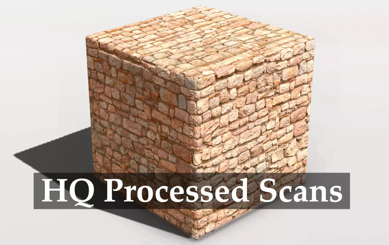 Medieval Wall Materials - High Quality Scan Low-poly 3D model_0