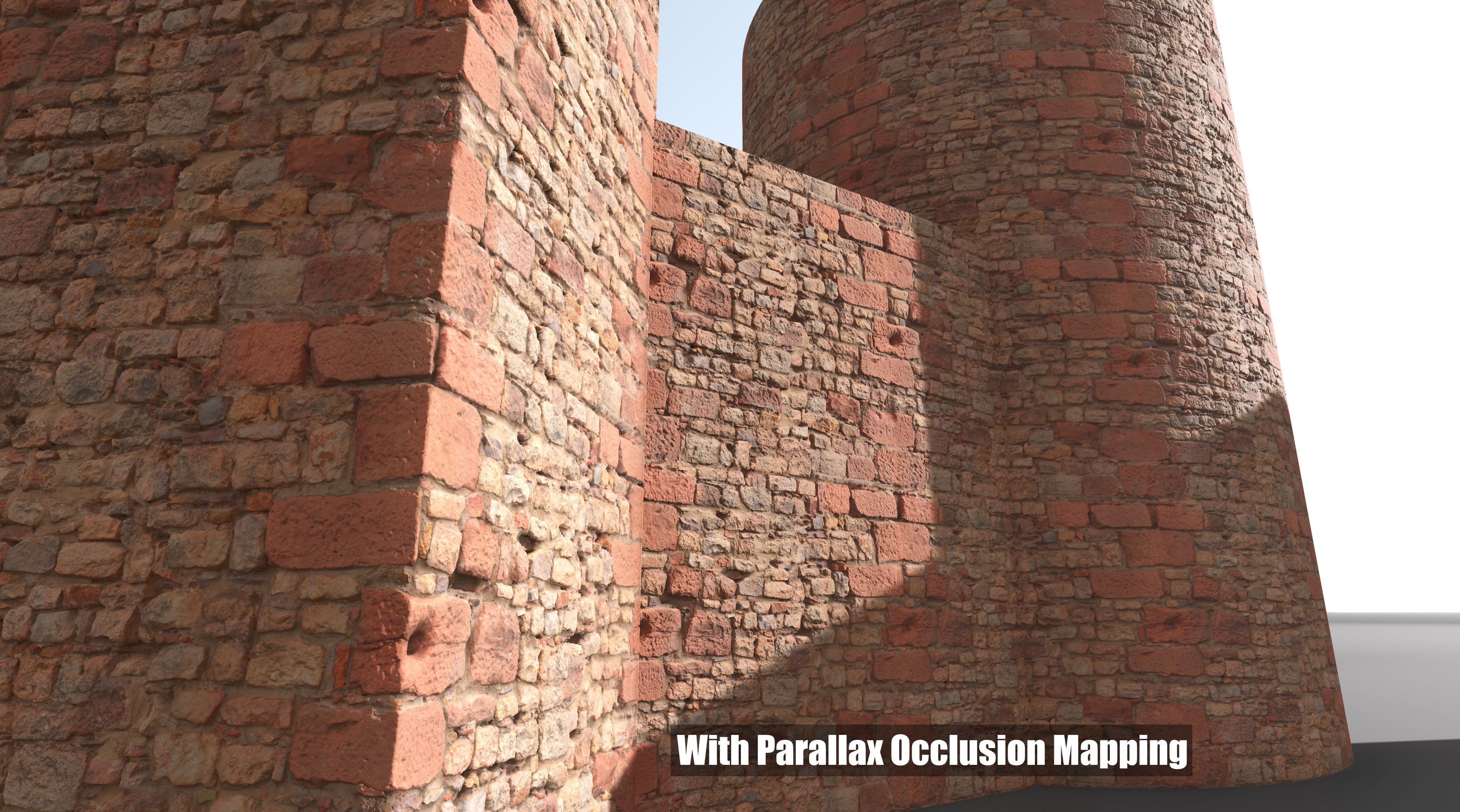 Medieval Wall Materials - High Quality Scan Low-poly 3D model_13