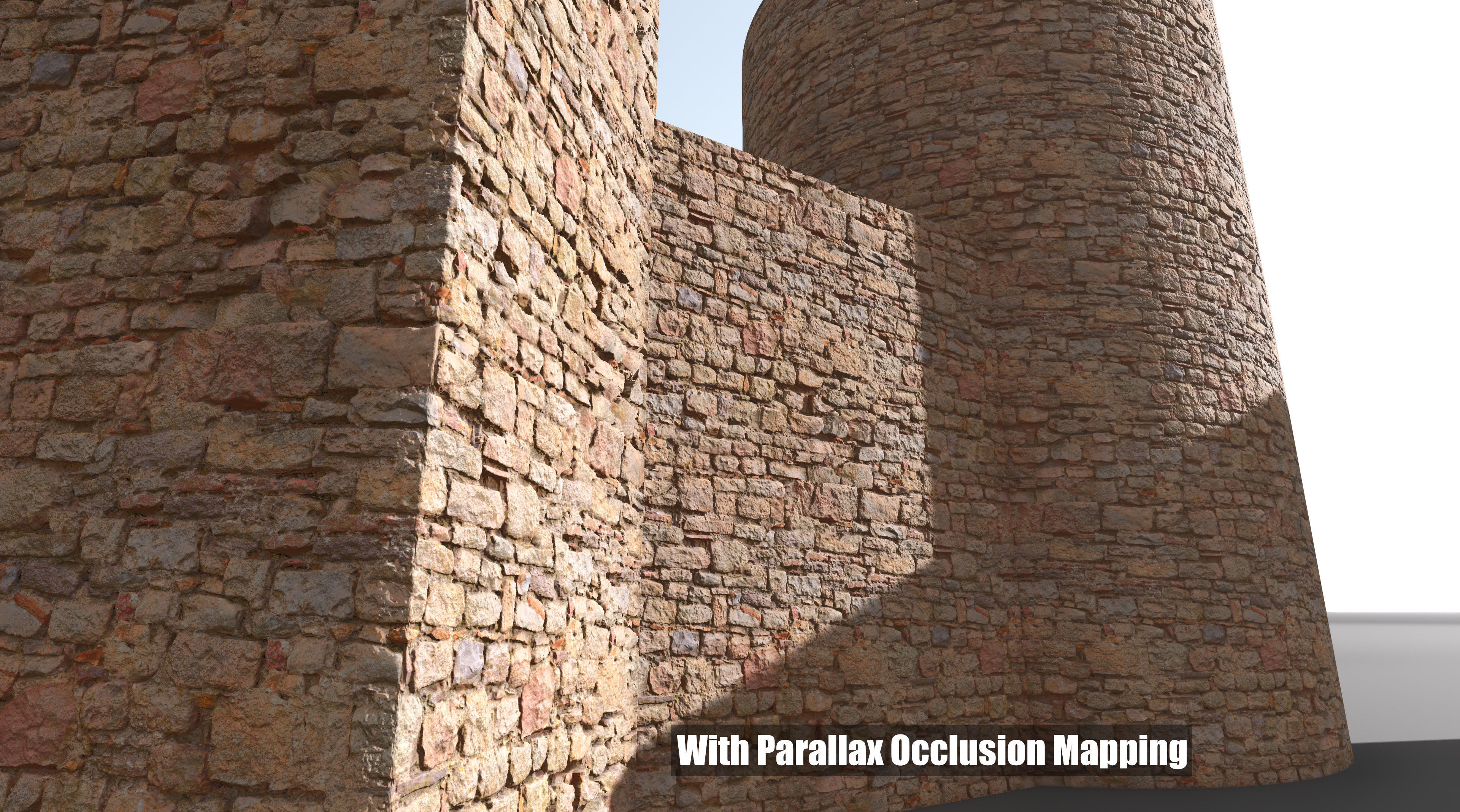 Medieval Wall Materials - High Quality Scan Low-poly 3D model_9