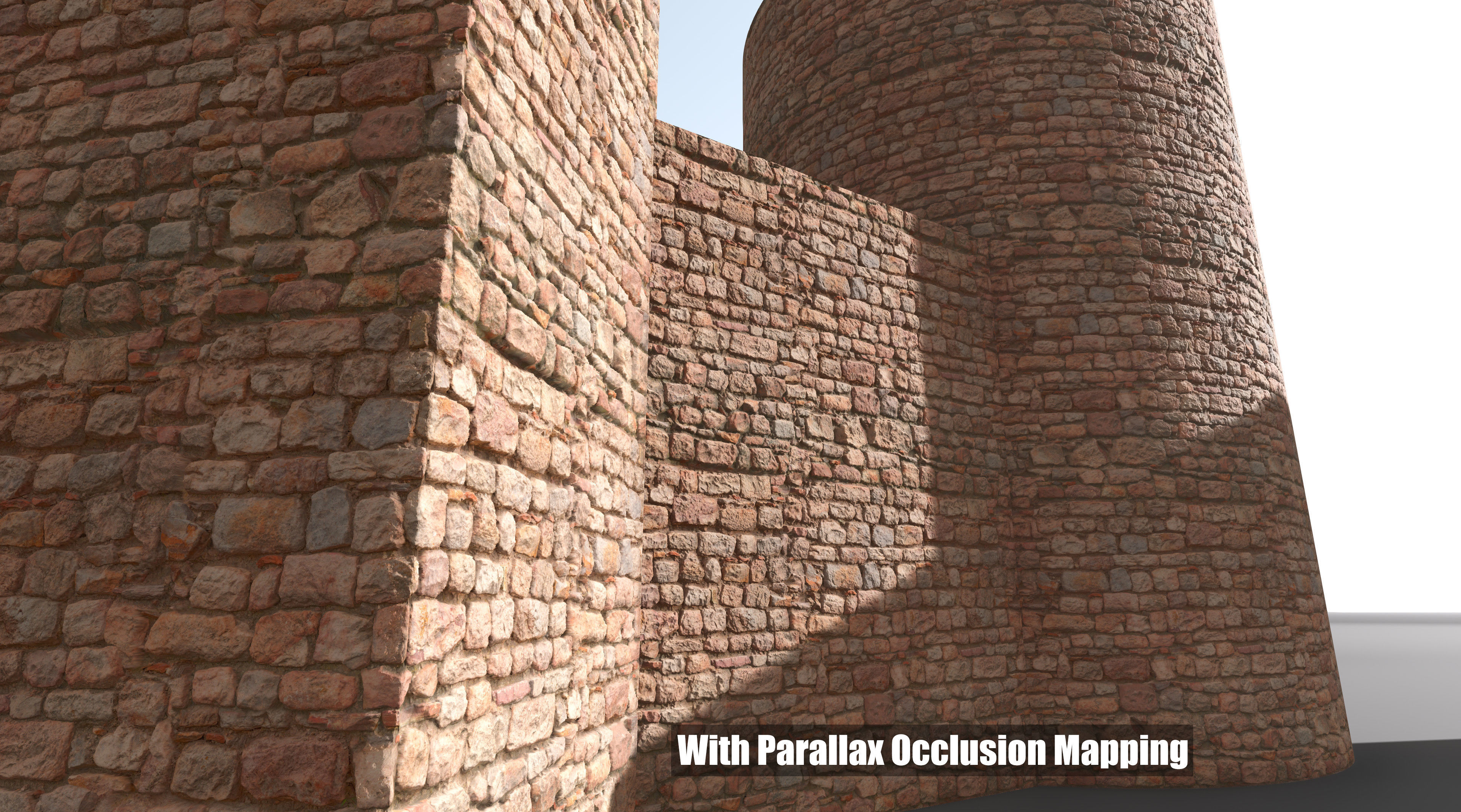 Medieval Wall Materials - High Quality Scan Low-poly 3D model_11