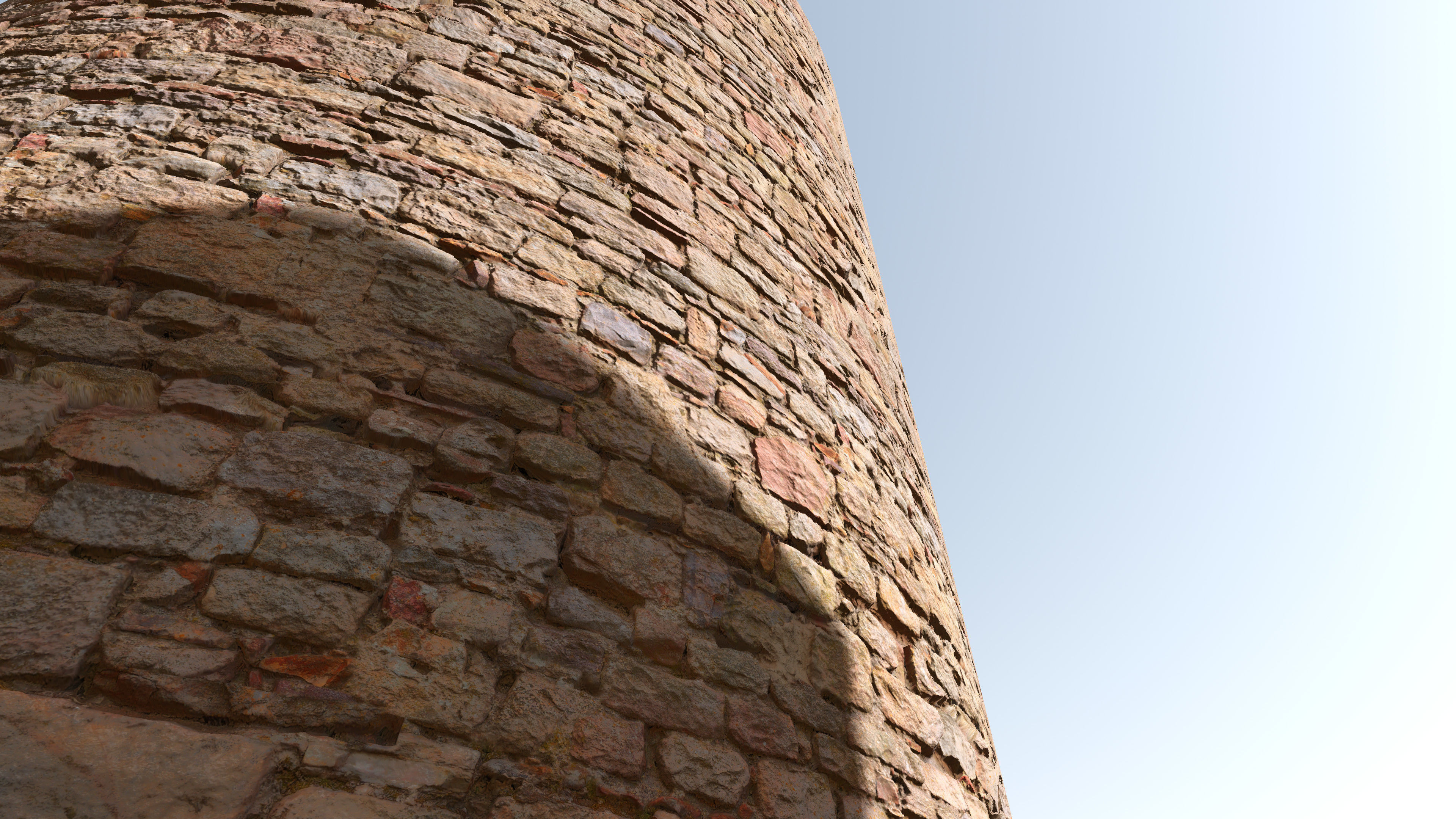 Medieval Wall Materials - High Quality Scan Low-poly 3D model_5