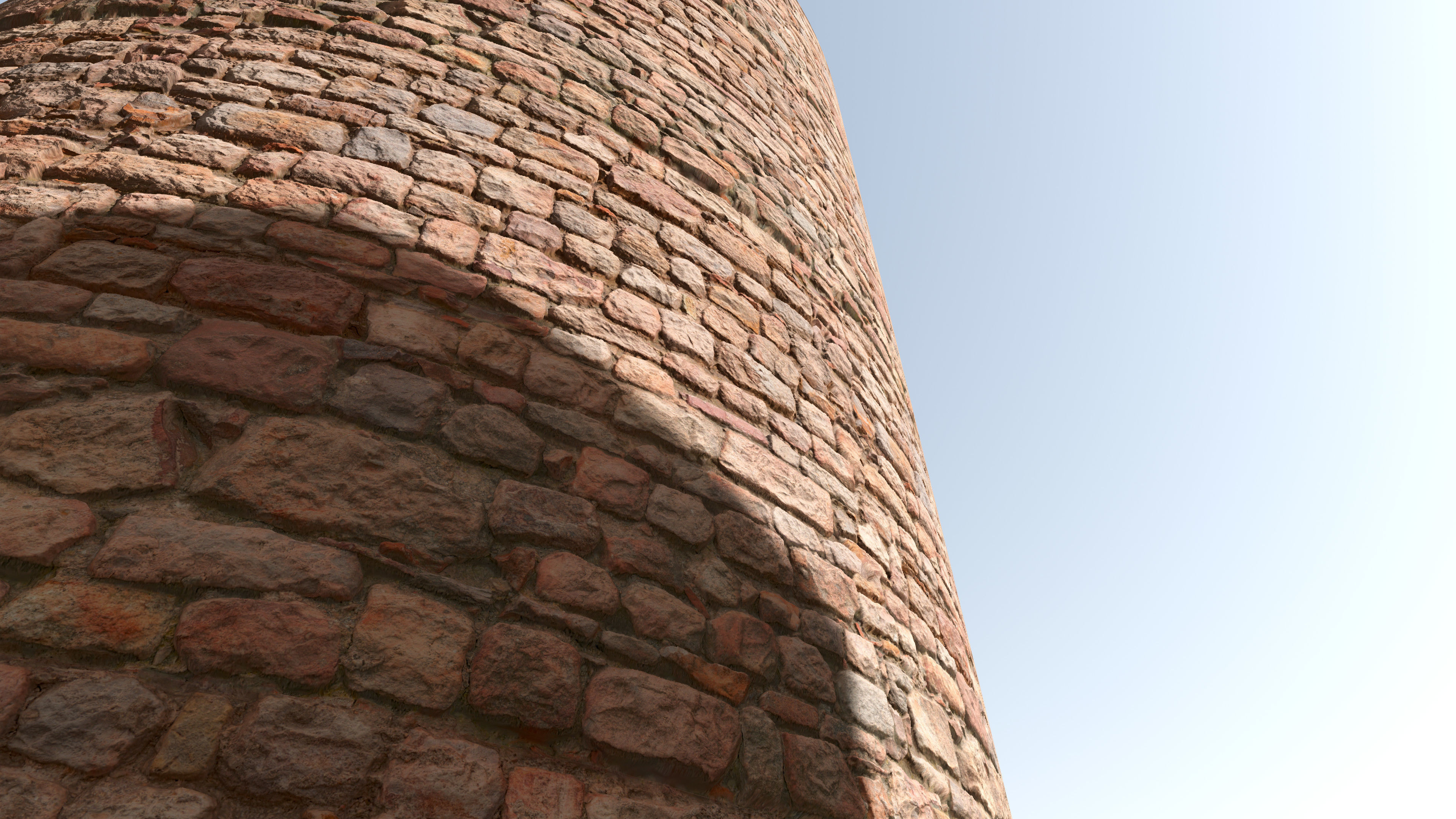 Medieval Wall Materials - High Quality Scan Low-poly 3D model_3