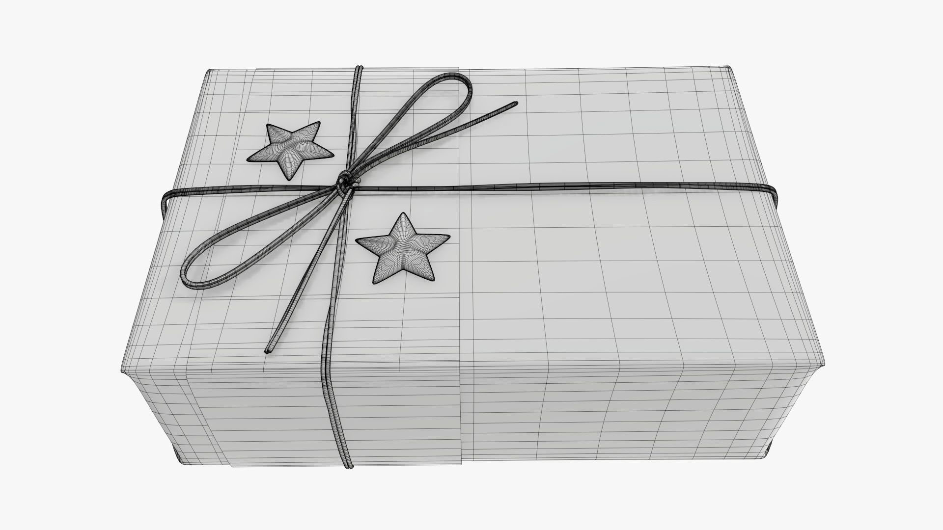 Wrapped Christmas gift 07 3D model_7