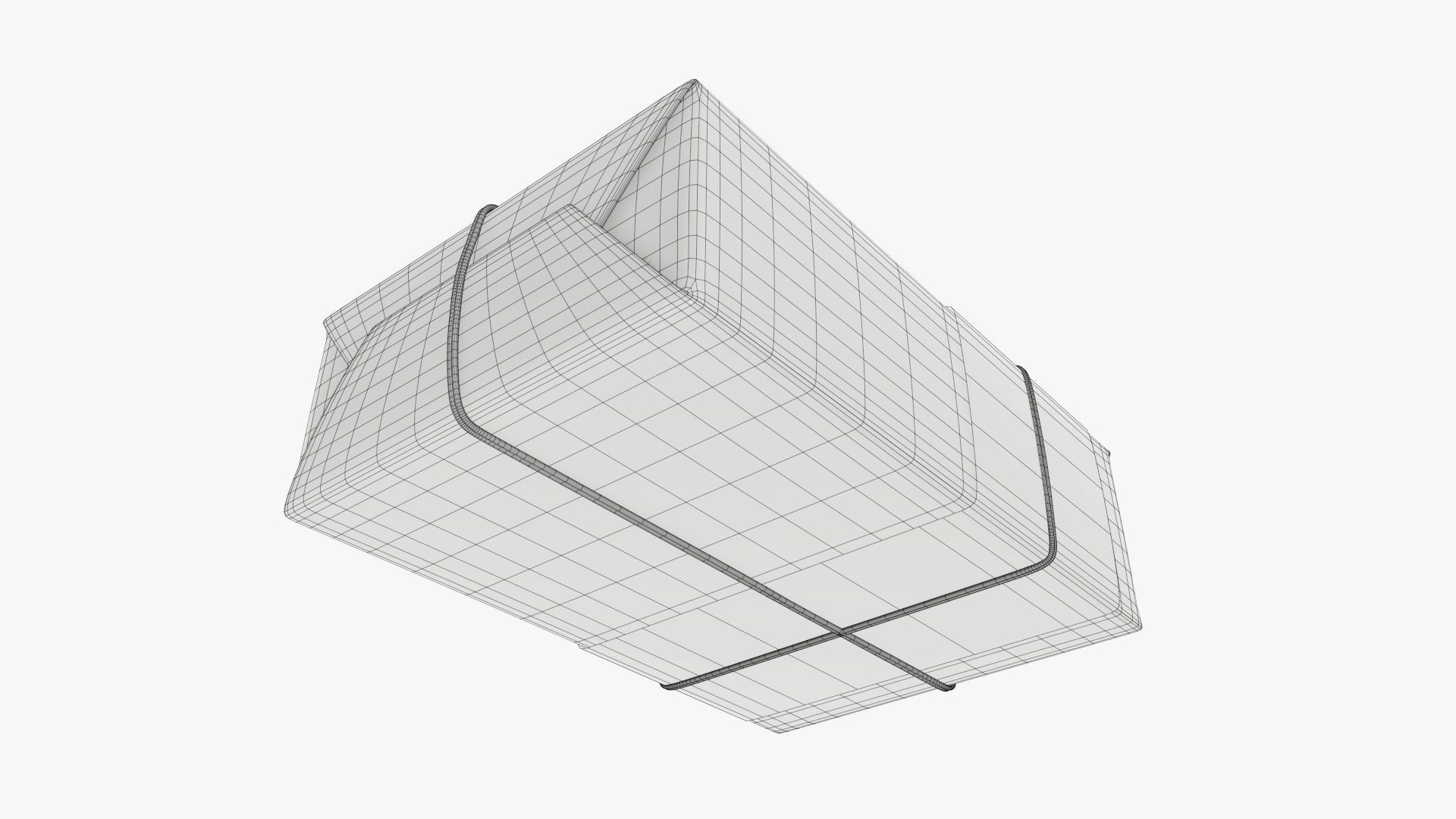 Wrapped Christmas gift 07 3D model_9