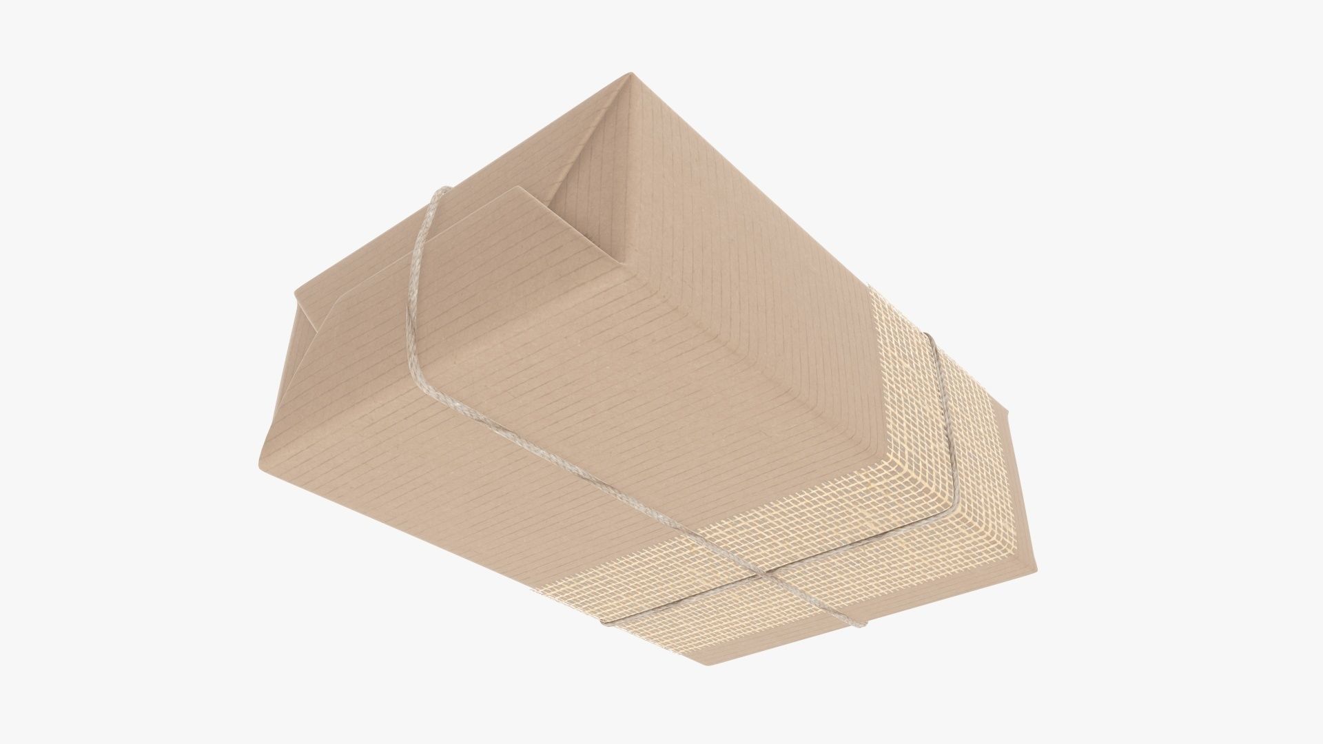 Wrapped Christmas gift 07 3D model_4