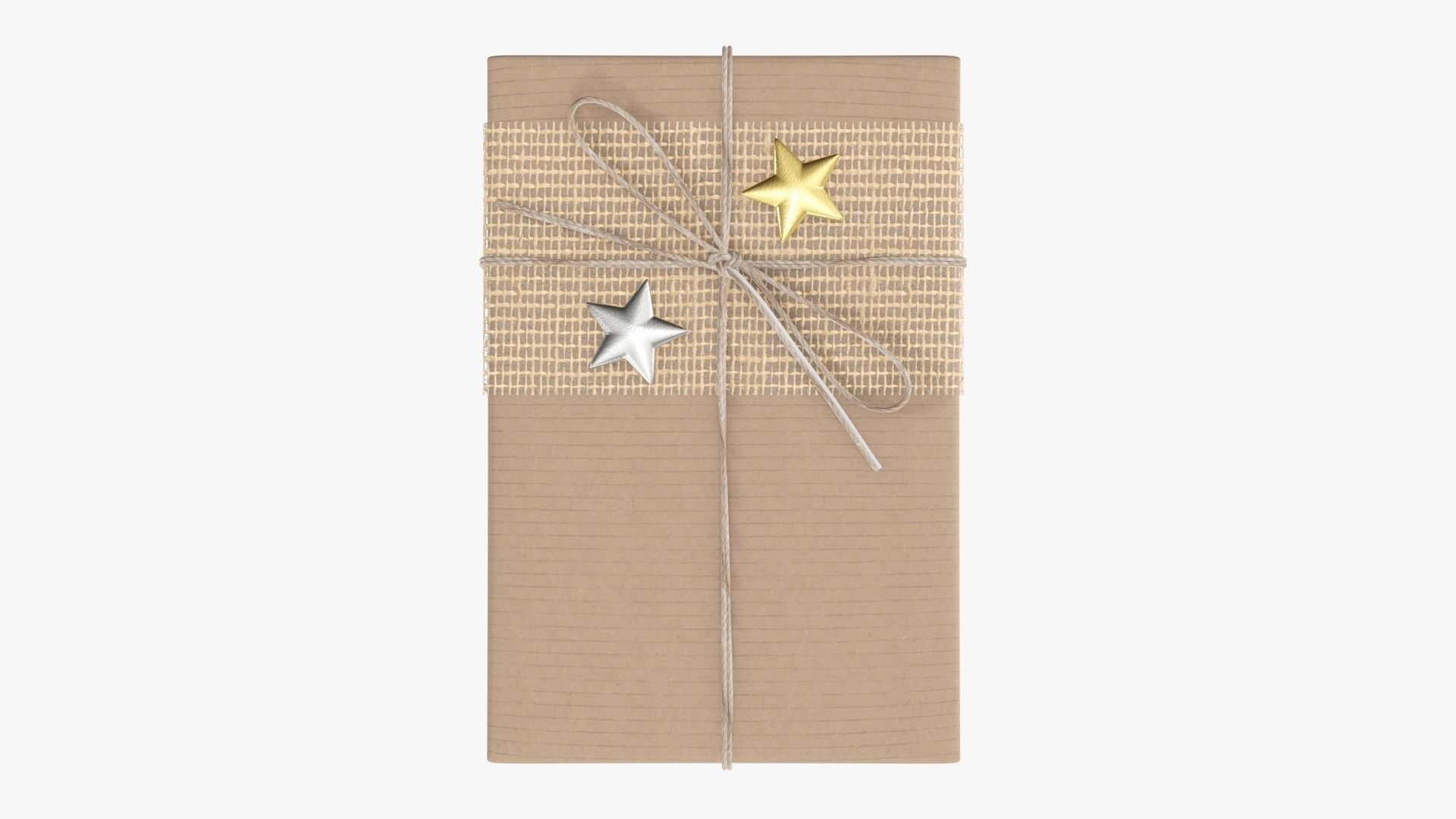 Wrapped Christmas gift 07 3D model_1