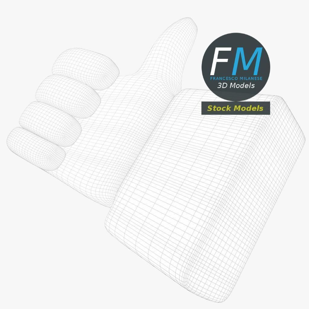 Like button 3D model_8