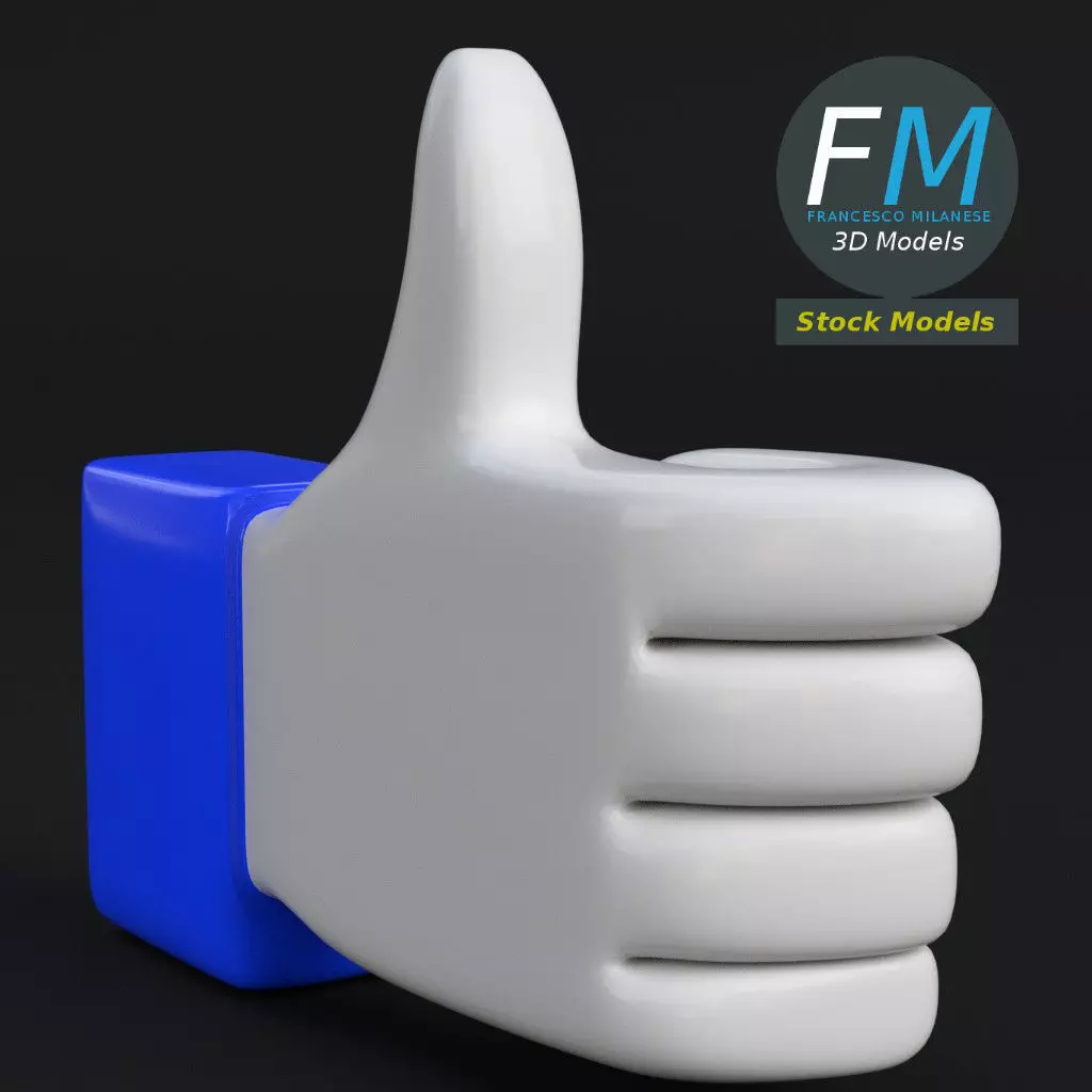 Like button 3D model_0