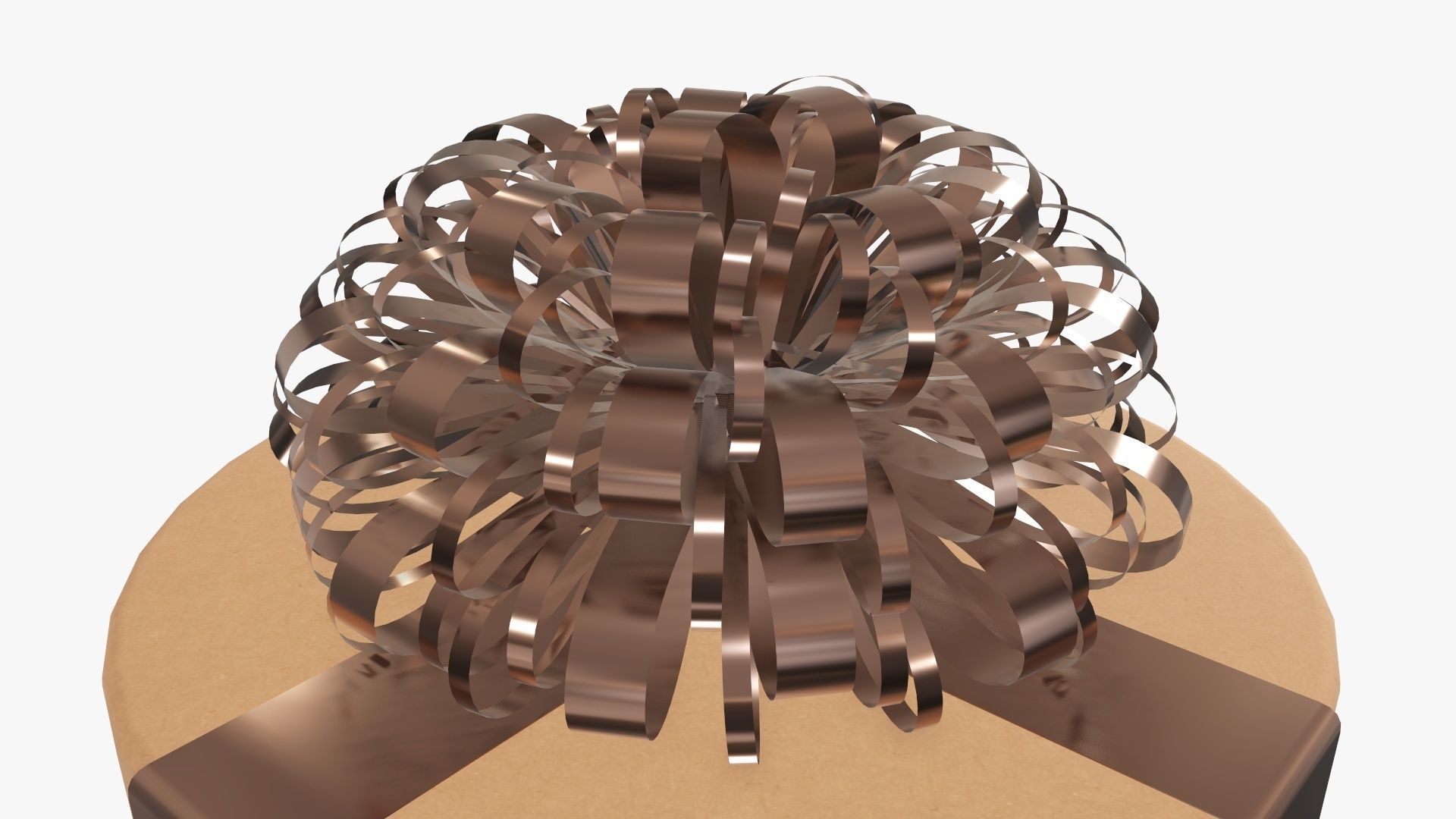 Wrapped Christmas gift 09 3D model_3