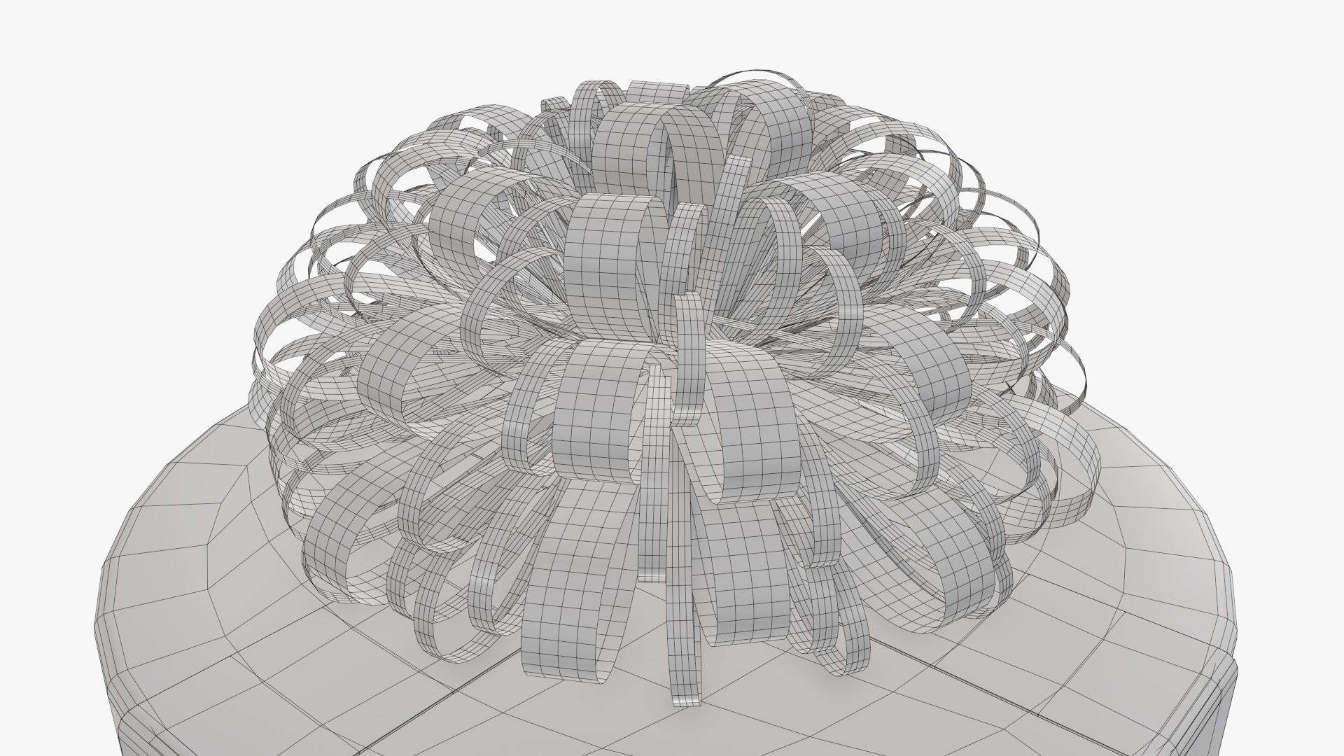 Wrapped Christmas gift 09 3D model_8