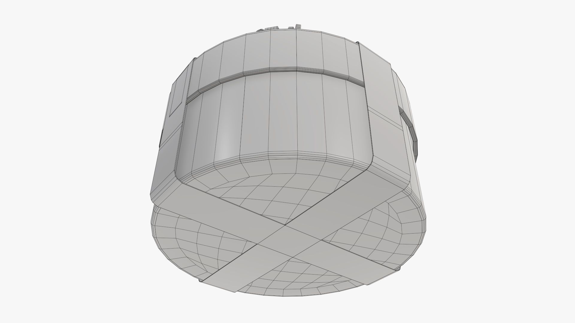 Wrapped Christmas gift 09 3D model_9