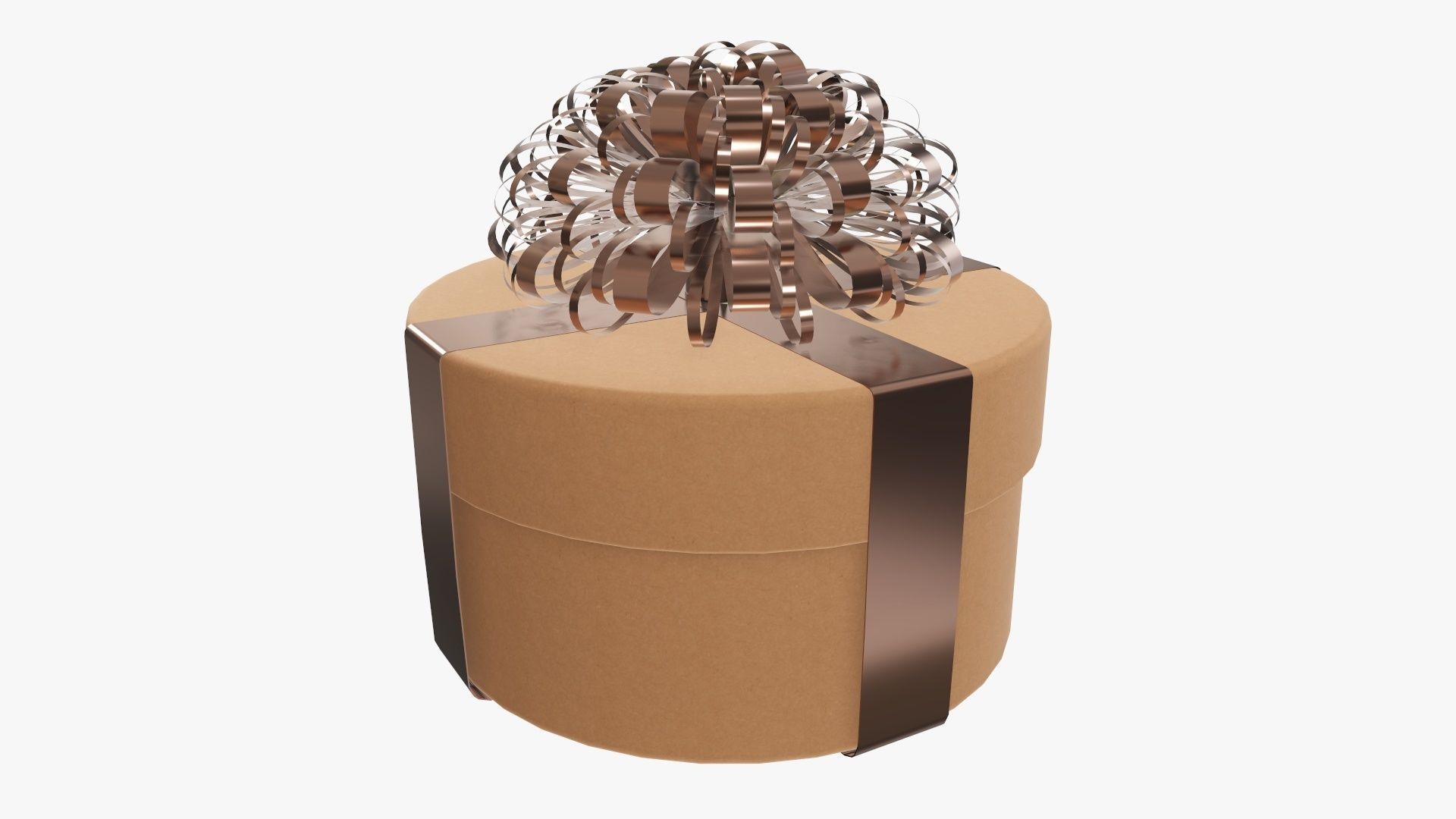 Wrapped Christmas gift 09 3D model_2