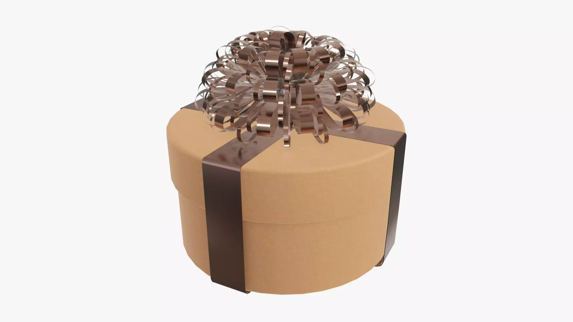 Wrapped Christmas gift 09 3D model_0