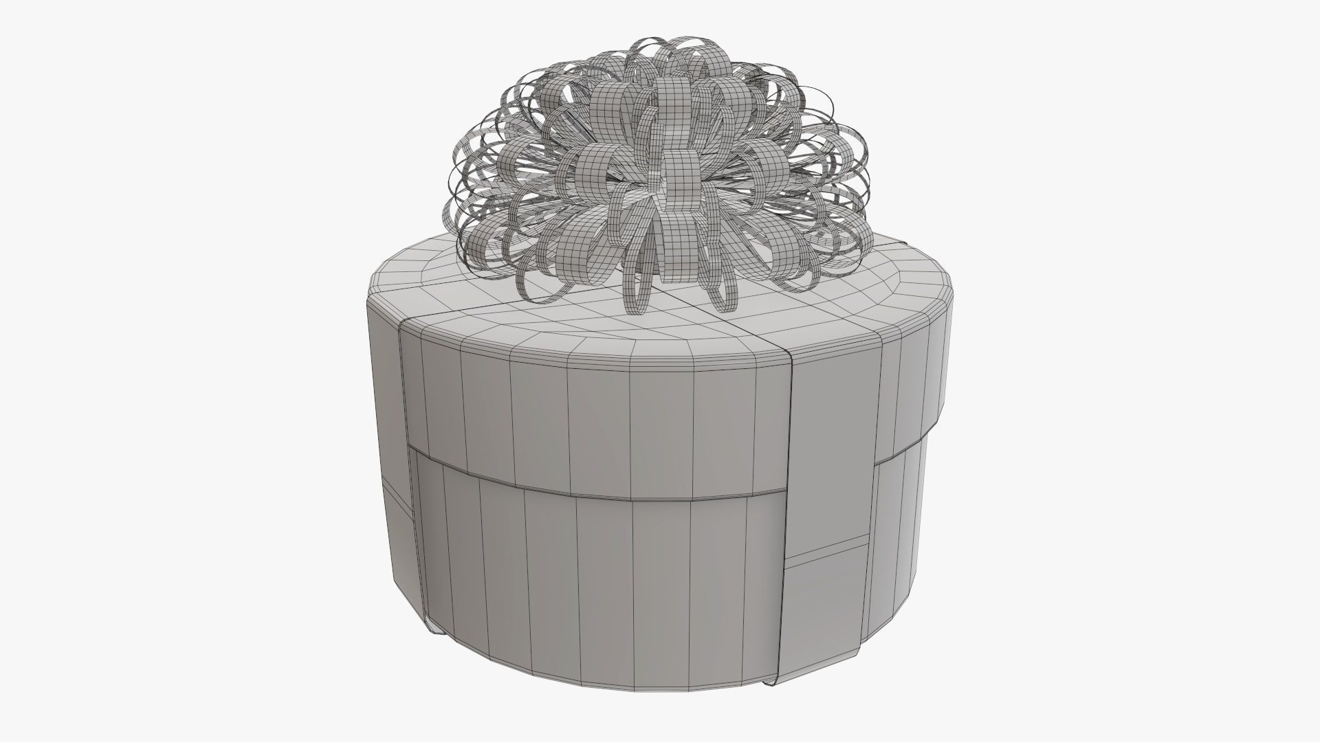 Wrapped Christmas gift 09 3D model_7