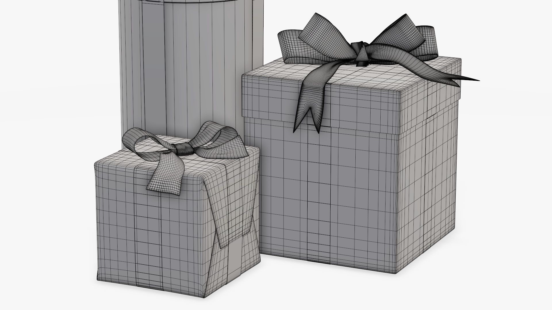 Wrapped Christmas gifts 01 3D model_11