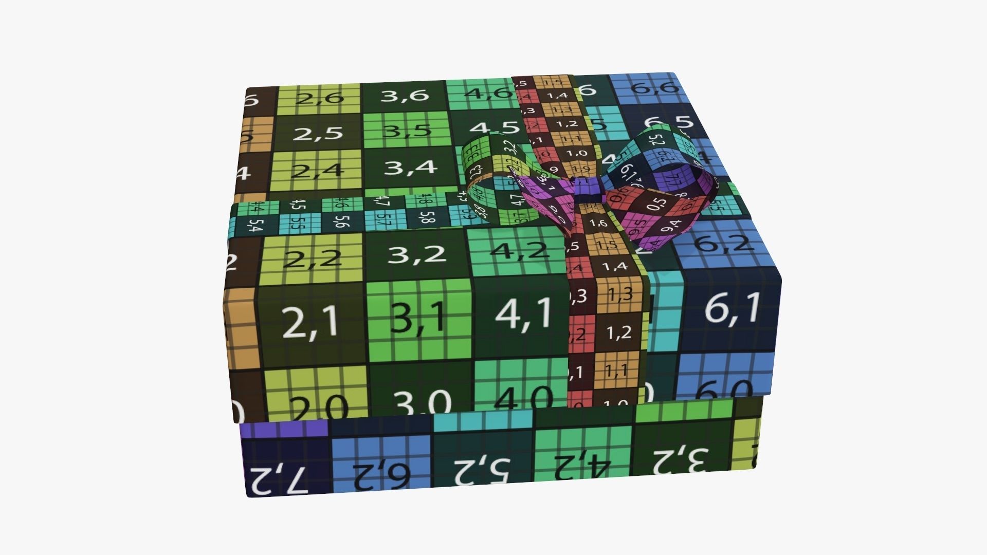 Wrapped Christmas gifts 02 3D model_9