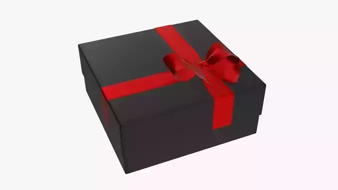 Wrapped Christmas gifts 02 3D model