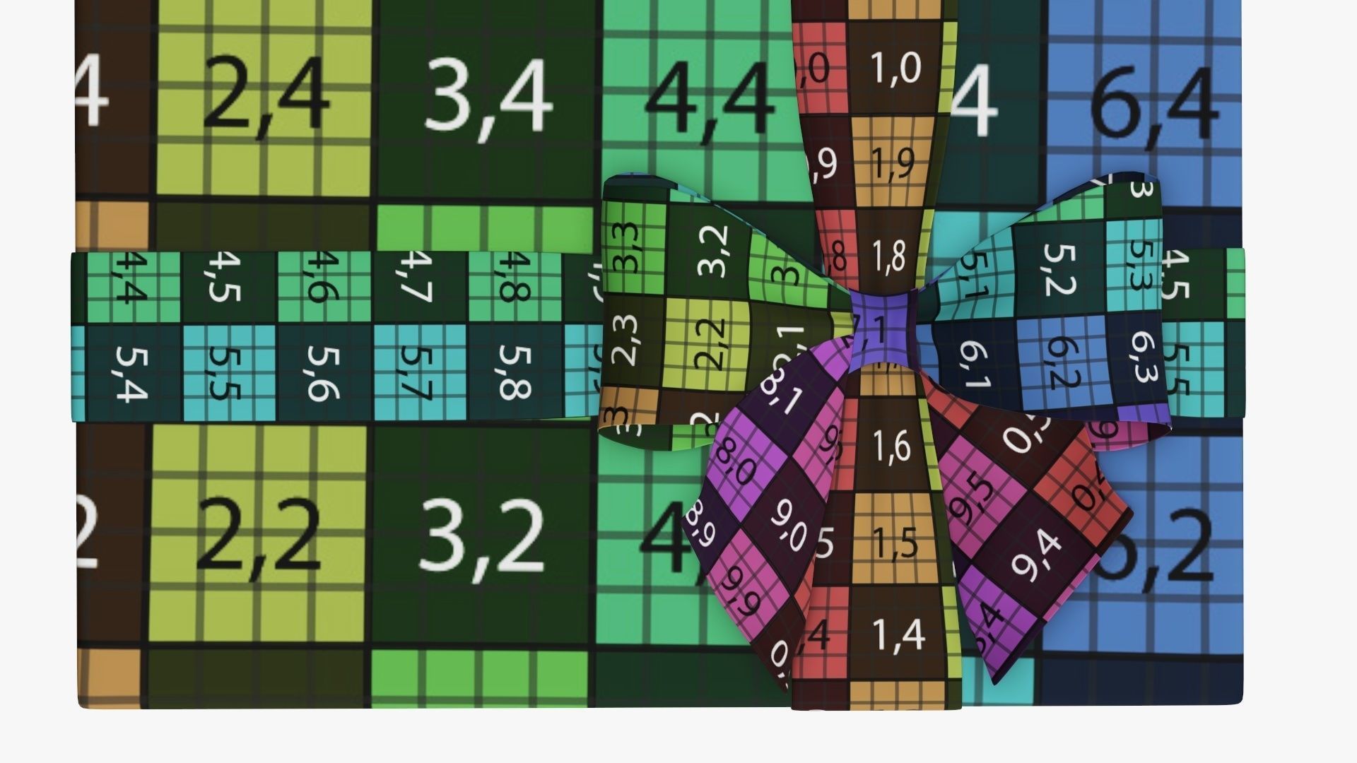 Wrapped Christmas gifts 02 3D model_11