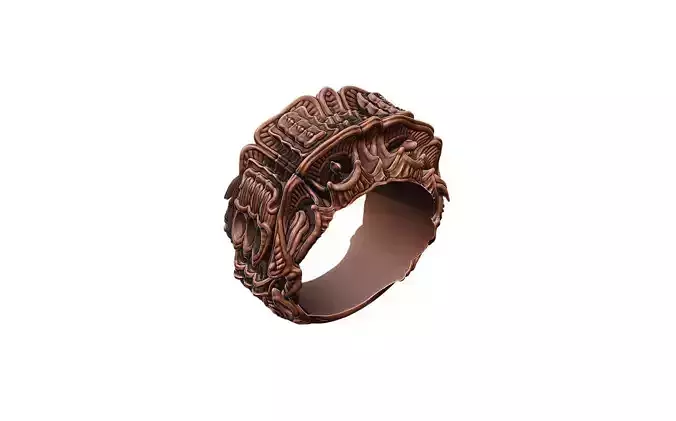 Giger Ring 3D print model