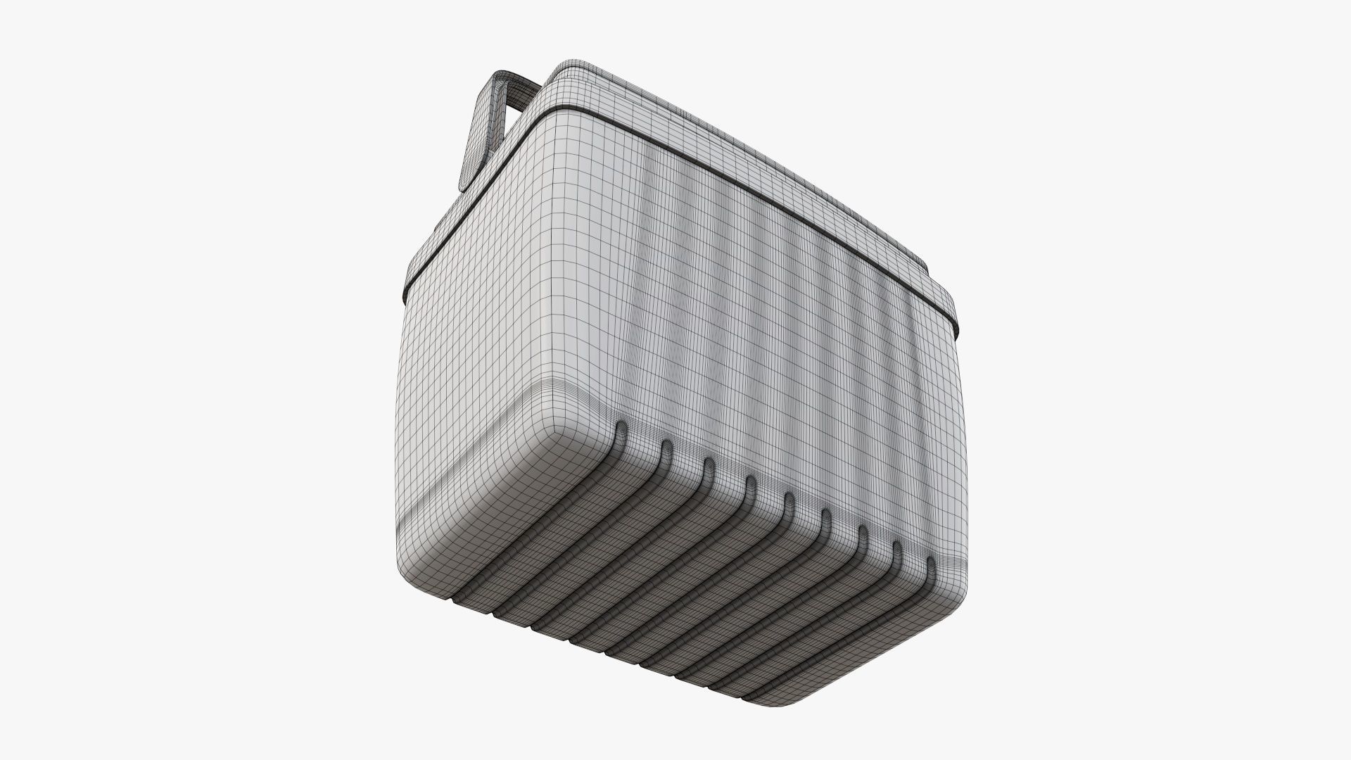 Cooling box with handle 3D model_9