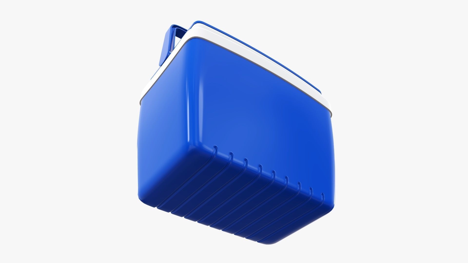 Cooling box with handle 3D model_4