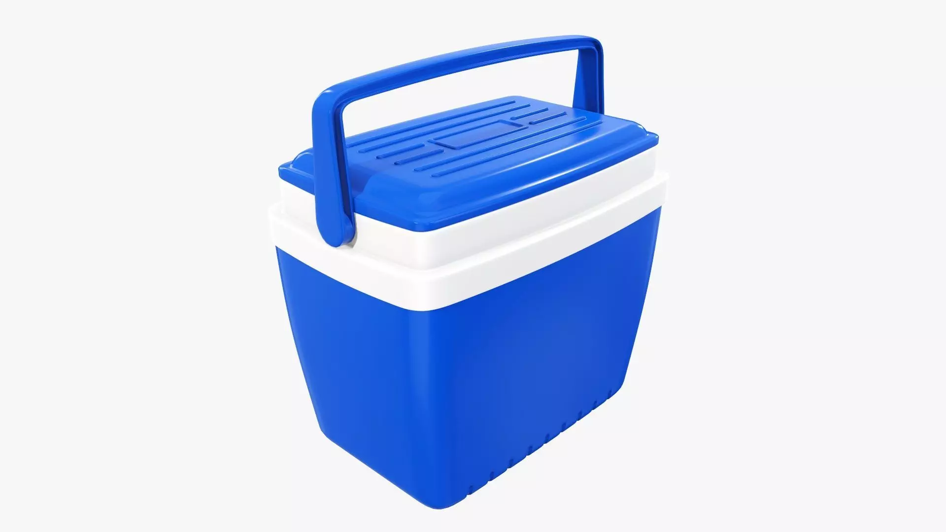 Cooling box with handle 3D model_0