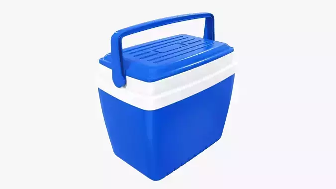 Cooling box with handle