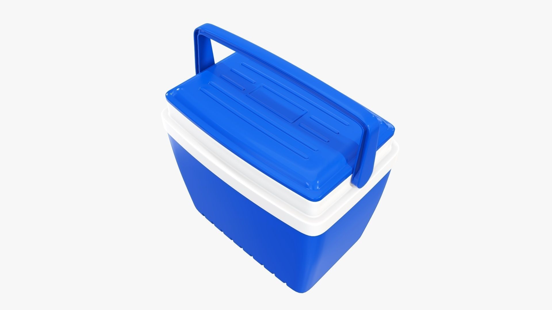 Cooling box with handle 3D model_3
