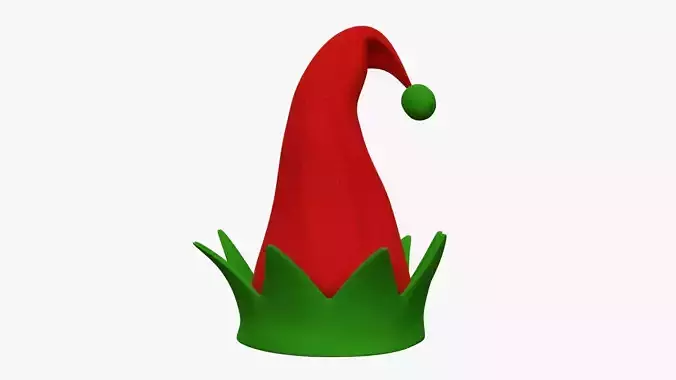 Simple elf hat 3D model