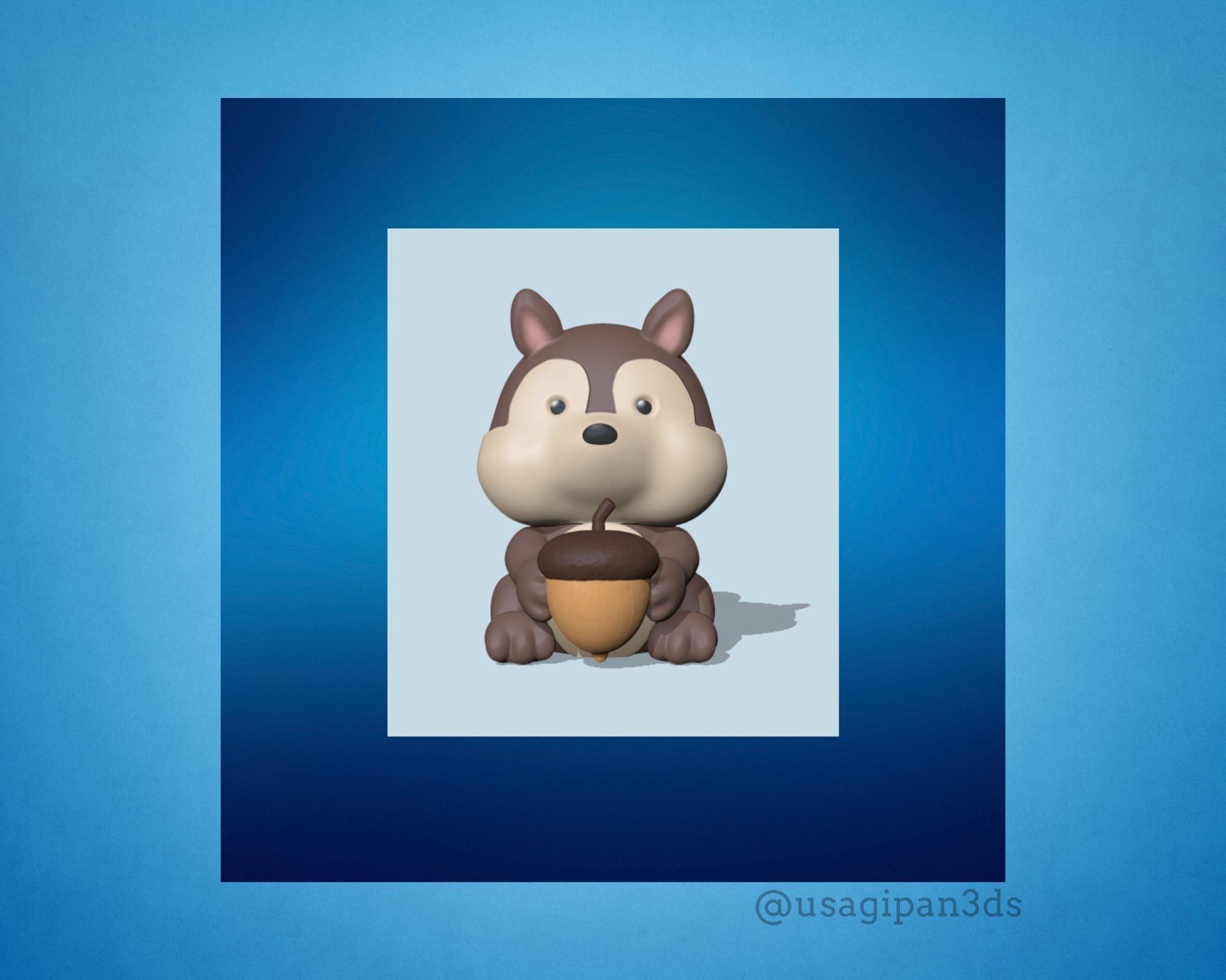 A Squirrel to decorate and play 3D print model_2