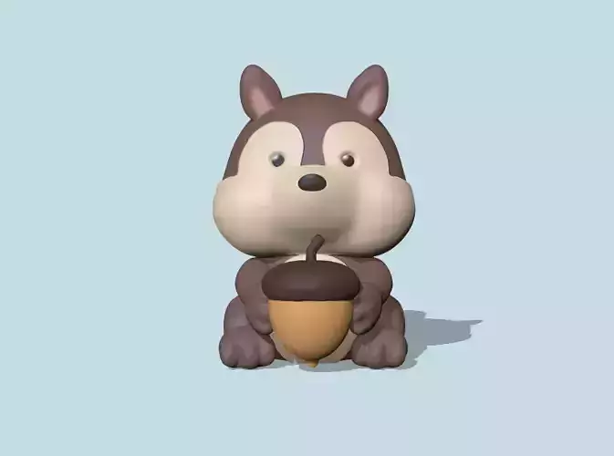 A Squirrel to decorate and play 3D print model