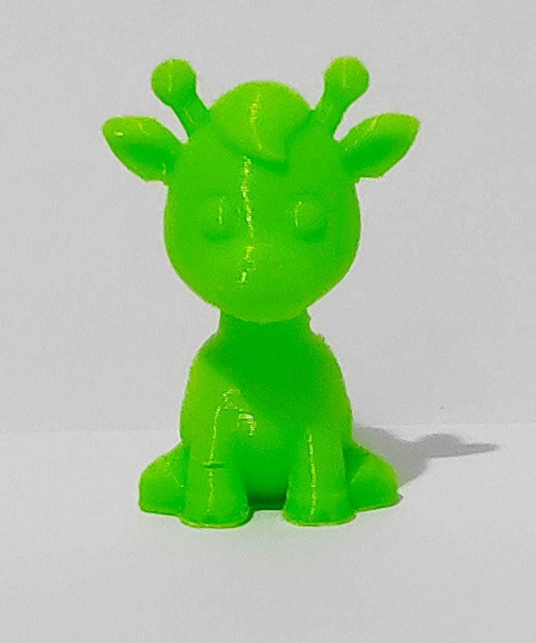 Giraffe plastic figurine of 3D print model_3