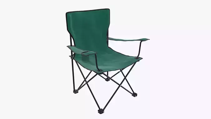 Camp armchair folding  3D model