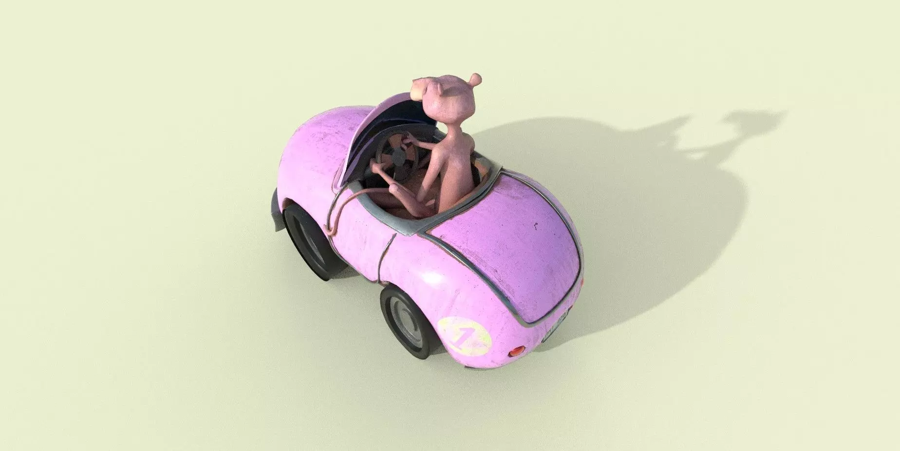 Pink Panther Free 3D model