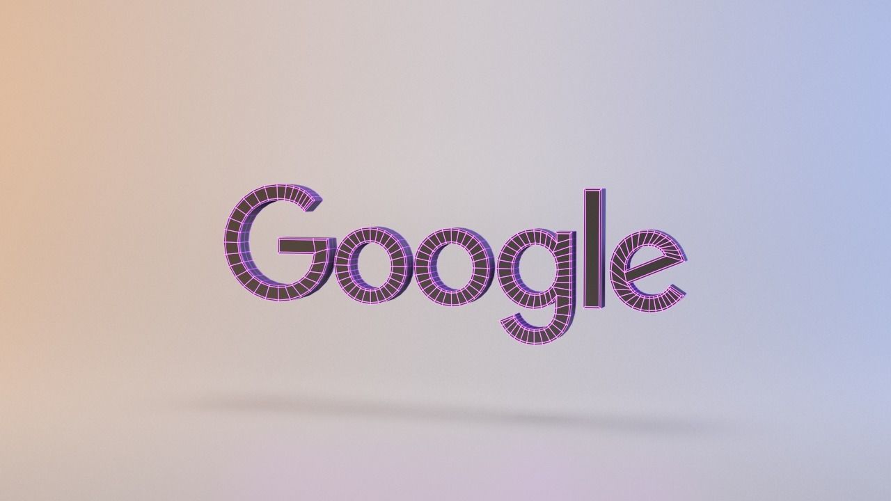 Google logo  Low-poly 3D model_1