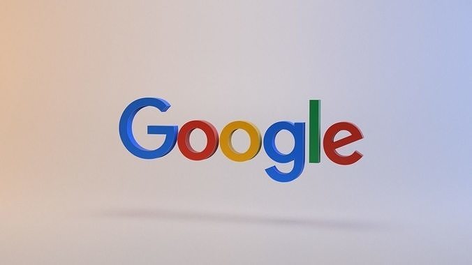 Google logo  Low-poly 3D model