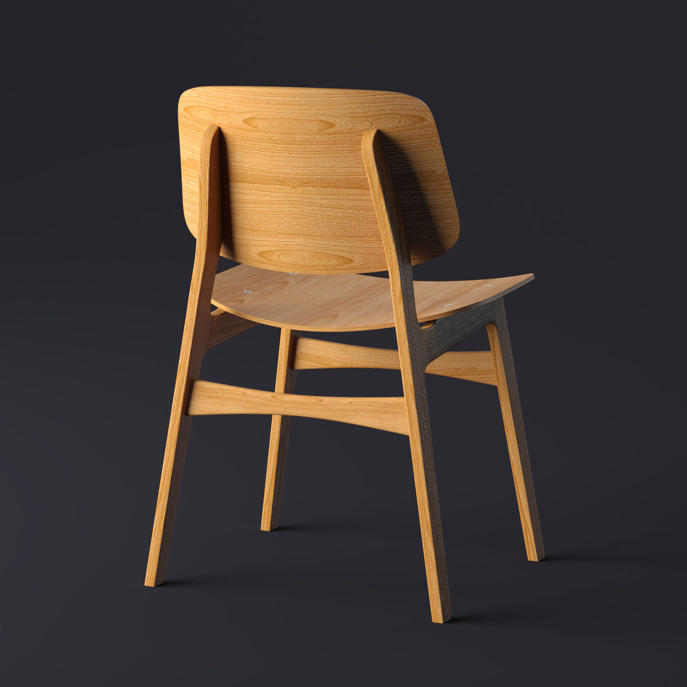 Fredericia Soborg Chair 3D model_3